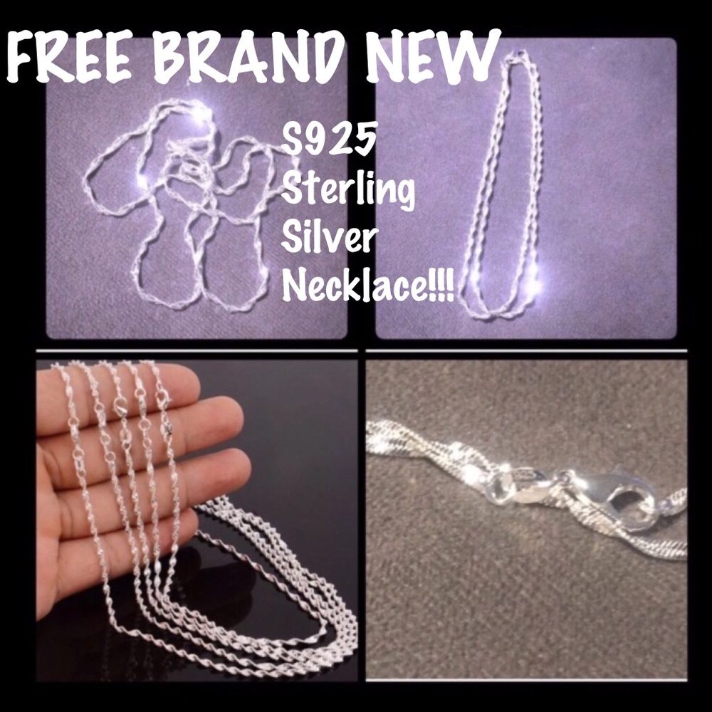 ☝️LAST ONE!☝️SOLID S925 SILVER WATER WAVE CHAIN